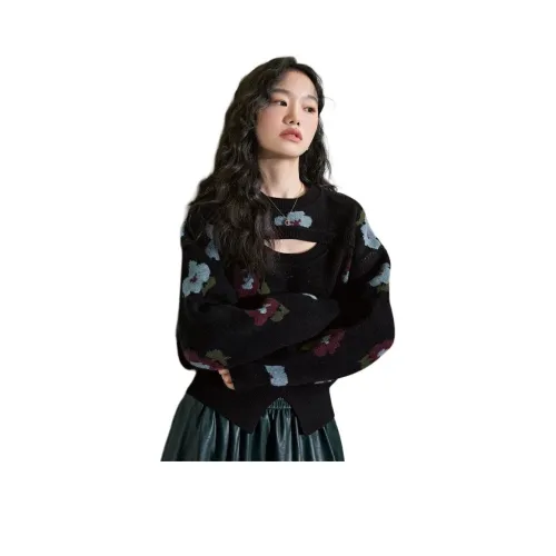 YOUSEKOO Черный Женский Трикотаж