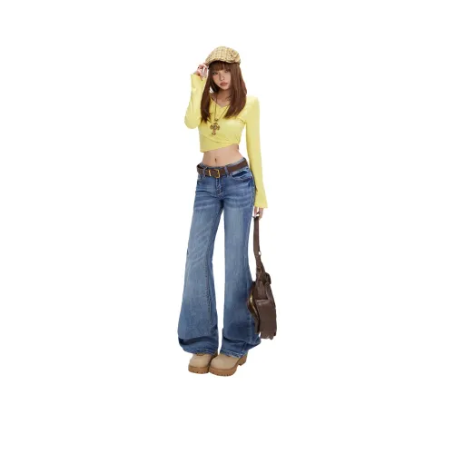 STGX Желтые Женские Джинсы