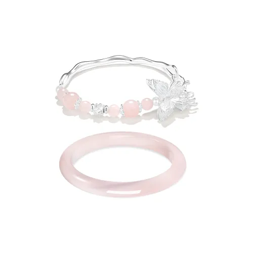 Mount Wutai Браслеты из нефрита с цветной глазурью Женские