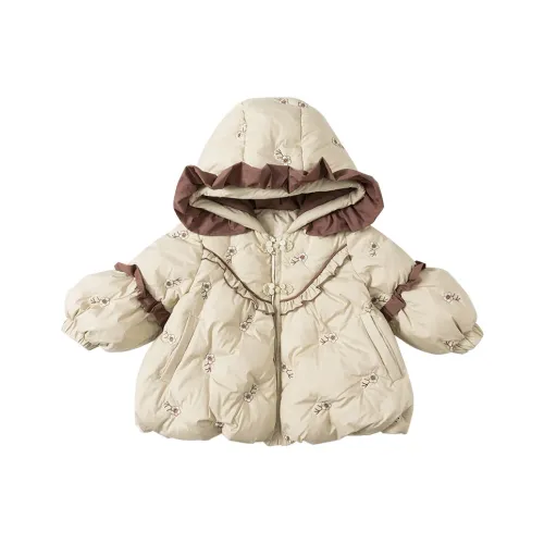 RHOBESAM Сладкий Дом 2478 Маленький цветок Хлопковый пуховик Зеленый Kids Утеплённые куртки