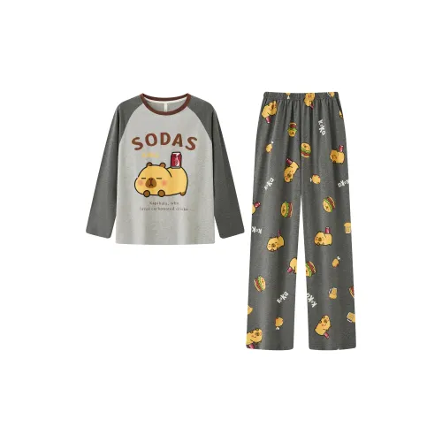Gongdie x Capybara Collaboration Пижамный комплект Женские