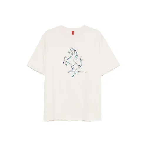 Ferrari Светлый Бежевый Мужские T-Рубашки