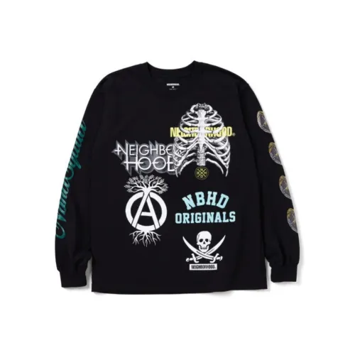NEIGHBORHOOD Черная мужская футболка