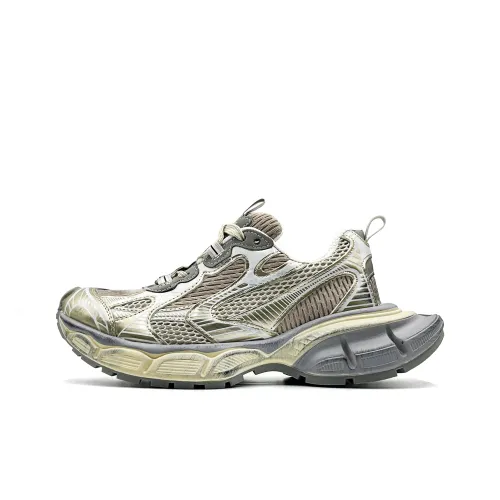 Hong Kong Meng Low Топ Толстоподошвенные кроссовки Унисекс Шампанское состаренный