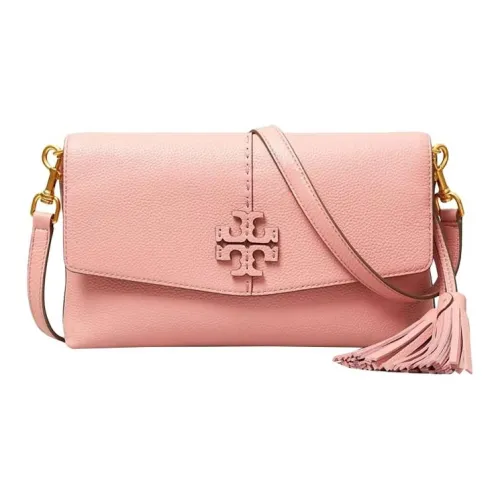 TORY BURCH McGraw Коровья кожа Сумка через плечо Женская Розовая