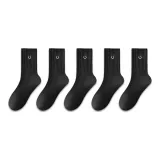 [Смайлик Носки 5 пар] 5 Черный