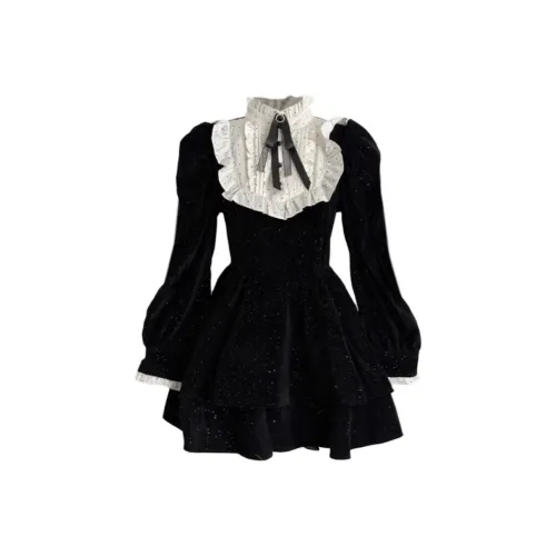 AINUOERMY Длинное платье с длинными рукавами женское