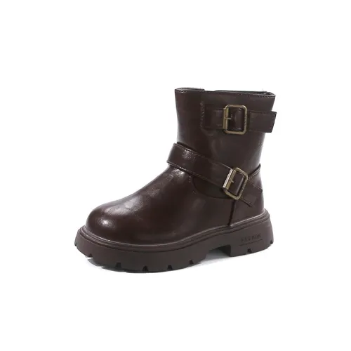 ADOONGA Slip-resistant Anti KICK Abrasion-resistant Rebound Waterproof LEATHER BOOTS Детские