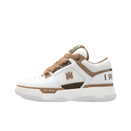 AMIRI Низкие кроссовки для скейтбординга Мужские Белый-коричневый