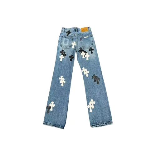 PISYPOX Blue Unisex Jeans PISYPOX Синий Унисекс Джинсы