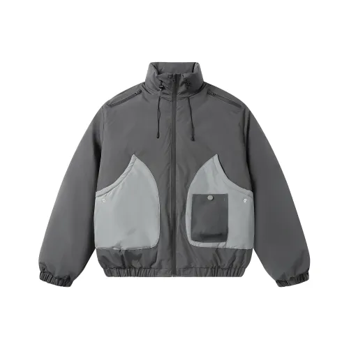 DOH STORE Серый Унисекс Пуховики