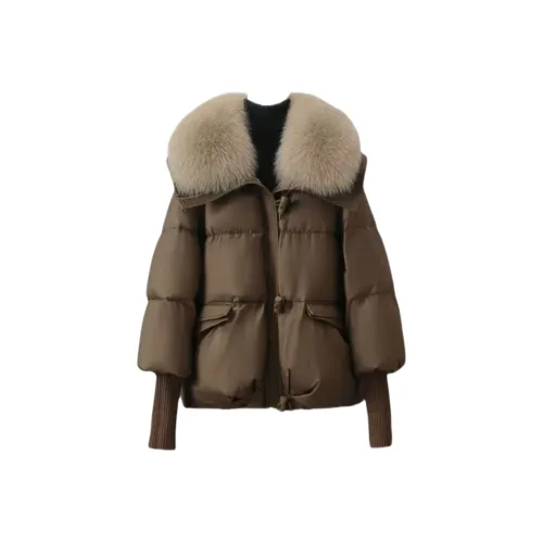 JOSR Коричневый Женский Пуховик