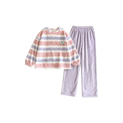 QIAOYUN Бабочка Женские Пижамные Комплекты