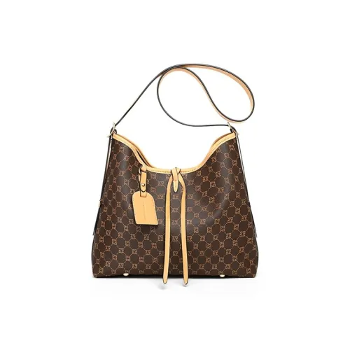 Younger Song Сумка через плечо из синтетической кожи стандартная женская кофейного цвета