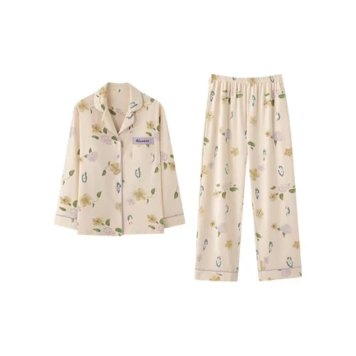 PLANDOO Светлый Абрикос Женские Пижамные Комплекты