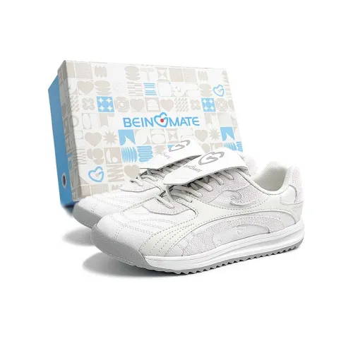 BEINGMATE Износостойкий Легкий Дышащий и Противоскользящий. Низкий Топ Повседневная Обувь Унисекс Белый