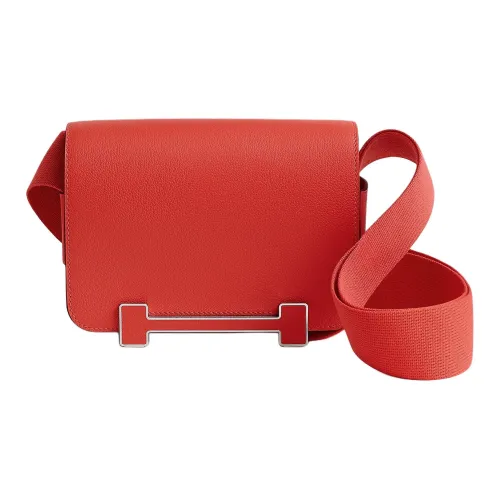 HERMES Geta Evercolor Телячья кожа Сумка через плечо Сумка на плечо Женская Capsicum Цвет