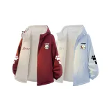 Пара Пуховые Куртки Комплекты [Бордовый Синий Кот + Лунный Свет Синий Кот]