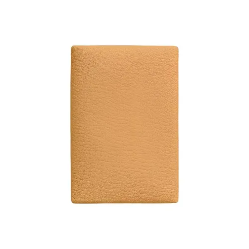 HERMES Calvi Duo Chevre Mysore Шевро Картхолдер Женские Солома