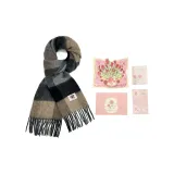 Серый-Черный Верблюжий цвет Check+Розовый Поздравительная открытка+Конверт+Наклейка