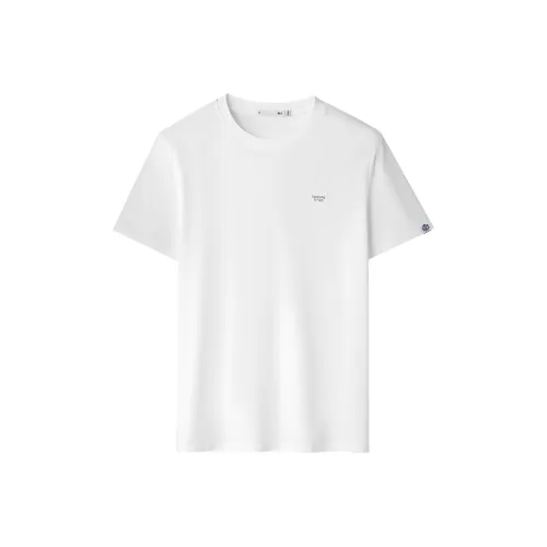 HLA Натуральный Белый 5L Мужские T-Рубашки