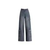 Винтажный синий с флисовой подкладкой