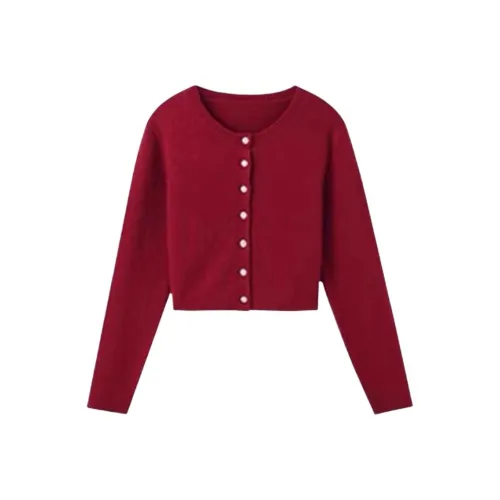 GUOZHEN Красный Женский Трикотаж