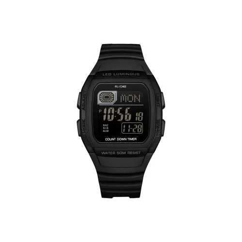 Rlychee Электронный механизм TPU ремешок часы унисекс многоцветный циферблат