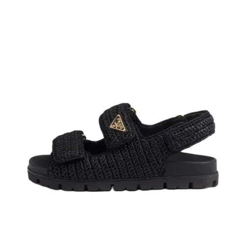 PRADA One Ремешок Сандалии Женские Черные