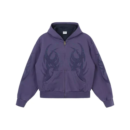 ESOTERIC THING Rhinestone Tattoo ZIP UP Свитшот Мужской