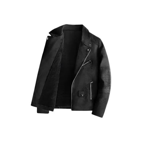 27DESHENGHUO Кожаная куртка мужская