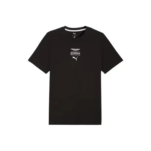 PUMA TEAM Черная Мужская Футболка