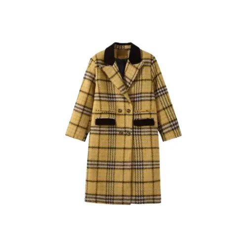 Incolore Желтое Женское Пальто