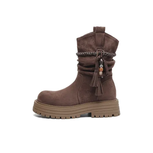 HLA Женские высокие сапоги на каблуке