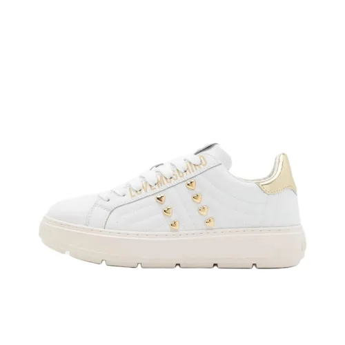 LOVE MOSCHINO Амортизация Низкие Кроссовки для скейтбординга Женские Белые