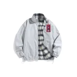 Серый и синий в клетку