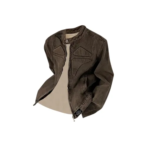 WHELVE Коричневый Унисекс Джинсовые куртки