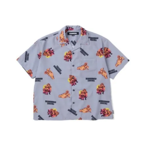 NEIGHBORHOOD Серые Мужские Рубашки