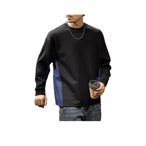 LUJIEBANG Черный Мужской Свитшот