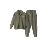 [Мужской отложной воротник] Crossroad зеленый