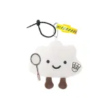 Розовый & Смайлик Бадминтон Ракетка & Маленькое Облако & Желтый Ремешок