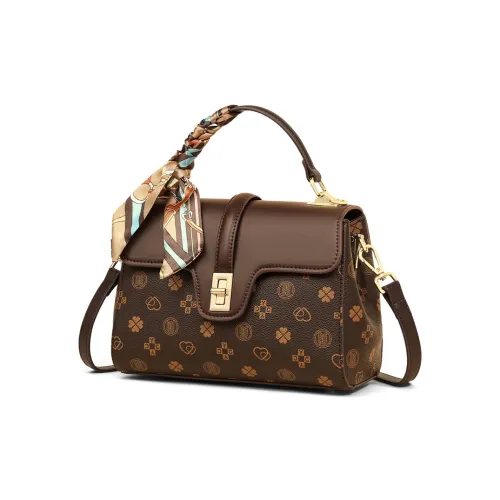 COMELY Сумка через плечо из синтетической кожи обычная женская сумка цвет кофе