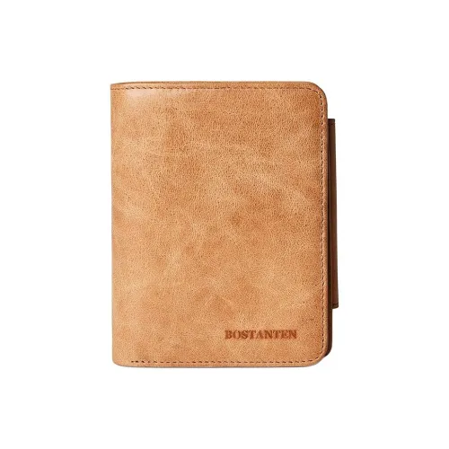 BOSTANTEN Кошелек из лощеной коровьей кожи стандартный мужской хаки