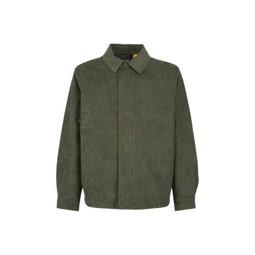 K WAY Темно-зеленый Мужской Куртки