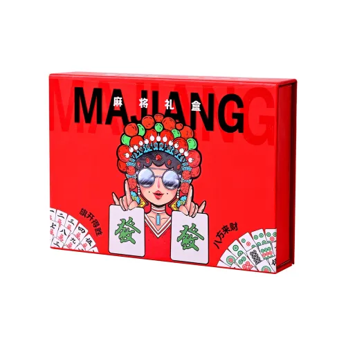 TUMIYU Игральные карты Портативный На открытом воздухе Утолщенный Прочный 144 шт Свободный крой Путешествие Водонепроницаемый Бумажный маджонг