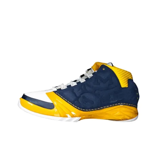 Jordan Air Jordan 23 Винтажные баскетбольные кроссовки Мужской Темно-синий Желтый