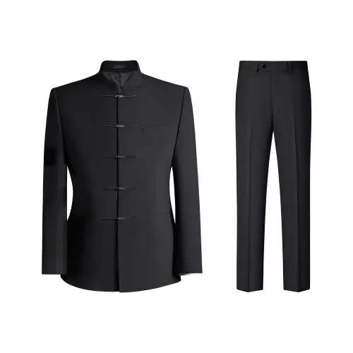 POLOMEISDO Черный Мужской Деловой Костюм