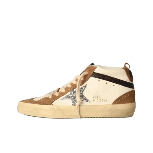 Golden Goose Mid Star MID Топ Скейтборд Кроссовки Женские Белые