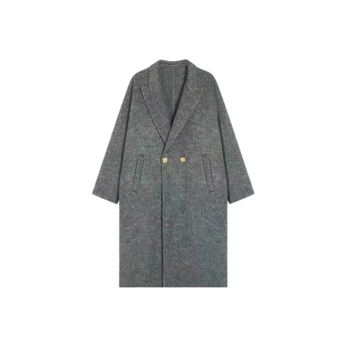 GZQJ Дымчатый Фиолетовый Женское Пальто