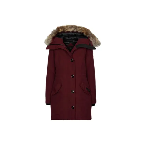 Canada Goose Rossclair Series Пуховик Зимний Женский Ягодный Красный